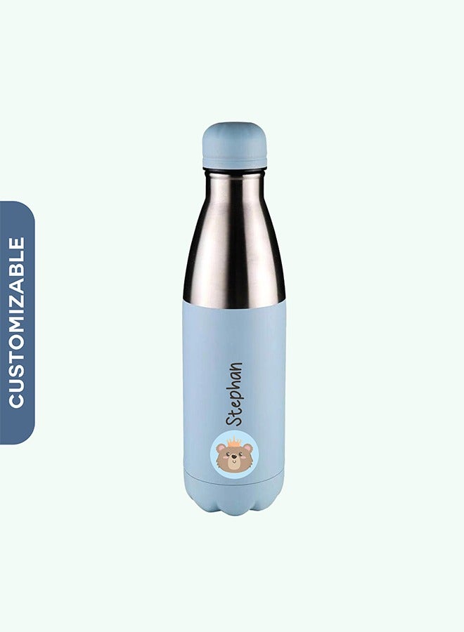 Personalised Bear Metal Insulated Drinks Bottle