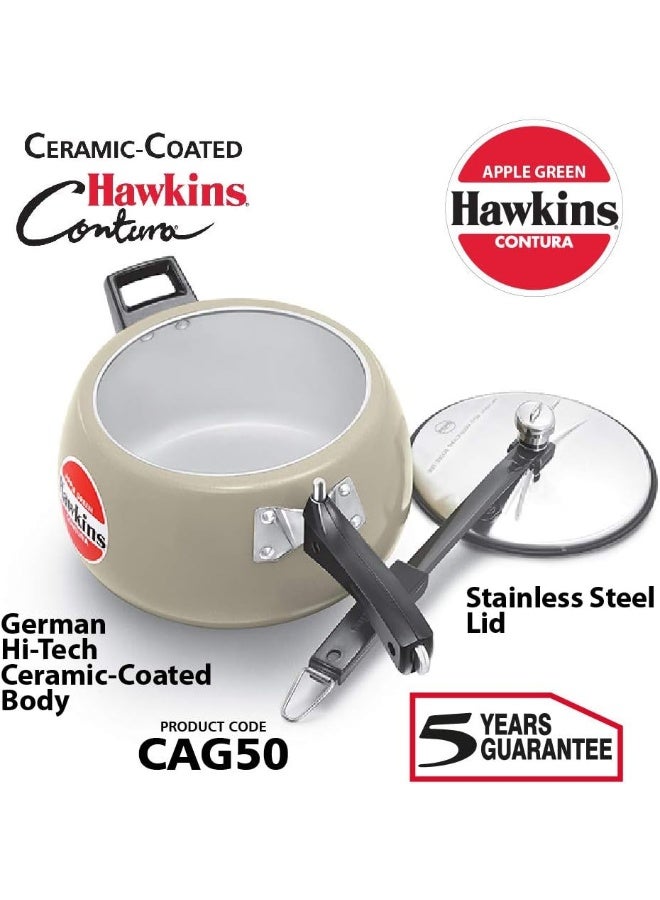 Hawkins Pressure Cooker, Aluminum, 5L, Cag50, Multi Color, Aluminium