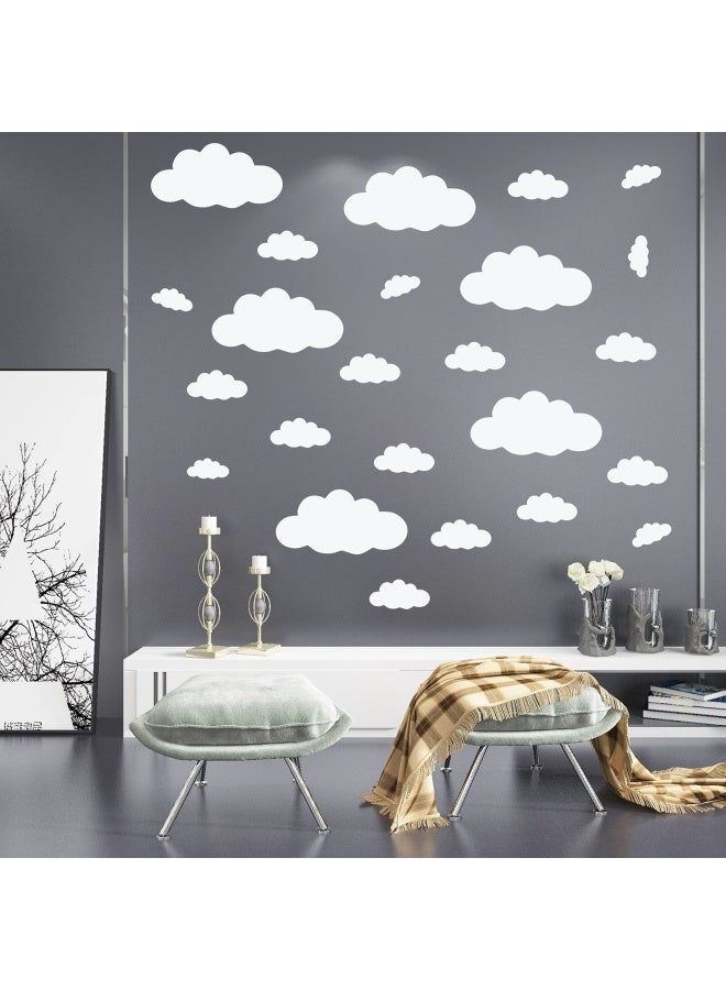 Jingbelus Big Clouds Wall Decals Removable Diy Large Vinyl Sticker Self Adhesive Wallpaper For Living Room Nursery Children Baby Kids Boys Girls Bedroom Decor Home Art Mural Dec