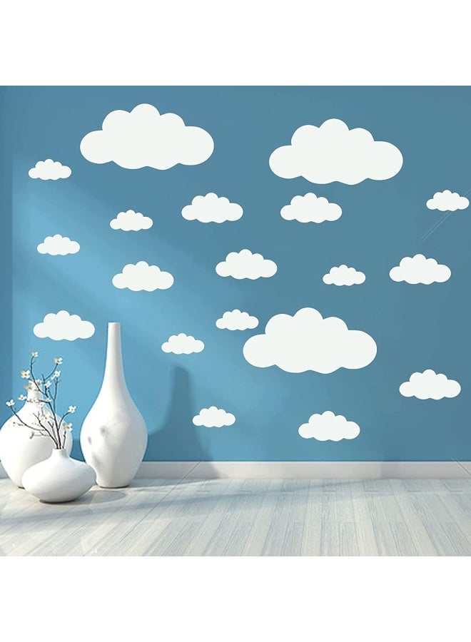 Jingbelus Big Clouds Wall Decals Removable Diy Large Vinyl Sticker Self Adhesive Wallpaper For Living Room Nursery Children Baby Kids Boys Girls Bedroom Decor Home Art Mural Dec