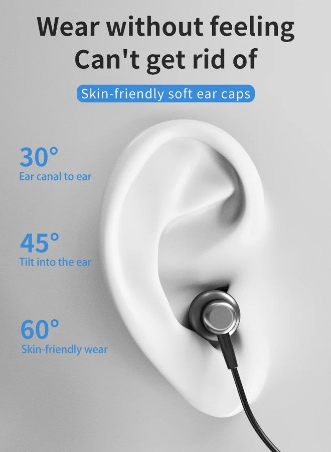 (for OnePlus 12) Wireless Headphones Bluetooth V5.0 IPX5 Waterproof Magnetic Neckband Sport Earphones with Mic Black