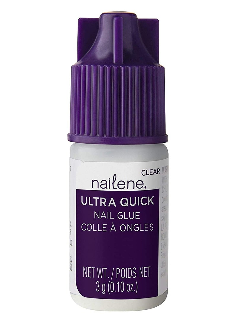 Nailene Super Strong, Fast-Drying Nail Glue – Durable, Easy to Apply False Nail Glue – Repairs Natural Nails – Quick-Drying Nail Adhesive Lasts Up to 7 Days, 3 Gram