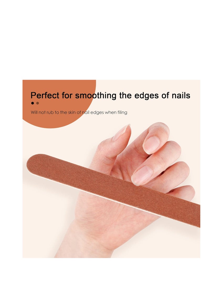 Nail File Large Emery Boards for Nails,180 Grit Nail Files for Natural Nails, Thin Emory Nail File Pack Manicure Tool for Home Use 12PCS