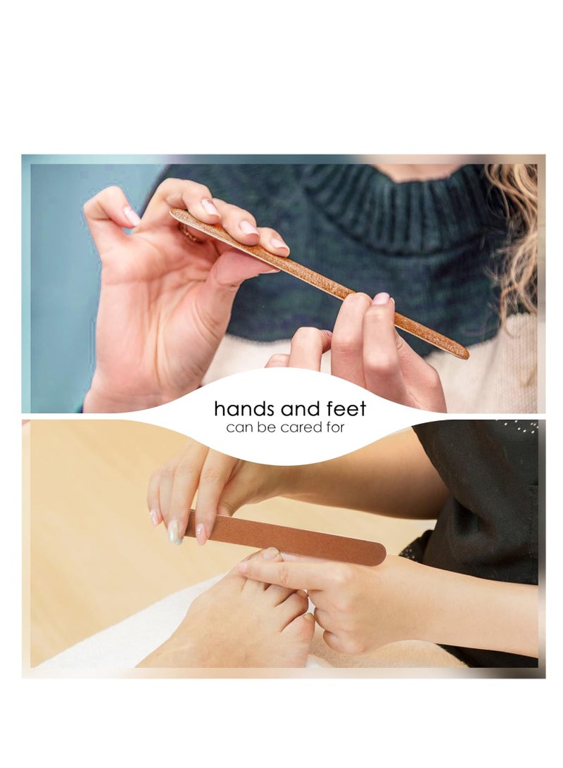 Nail File Large Emery Boards for Nails,180 Grit Nail Files for Natural Nails, Thin Emory Nail File Pack Manicure Tool for Home Use 12PCS