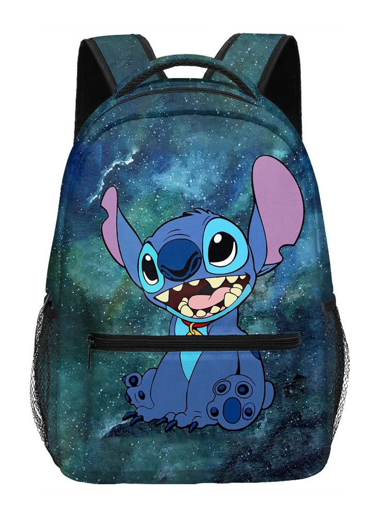 New Stitch Primary School Student Large Capacity Full Print Backpack Lightening Backpack 30*40*17cm