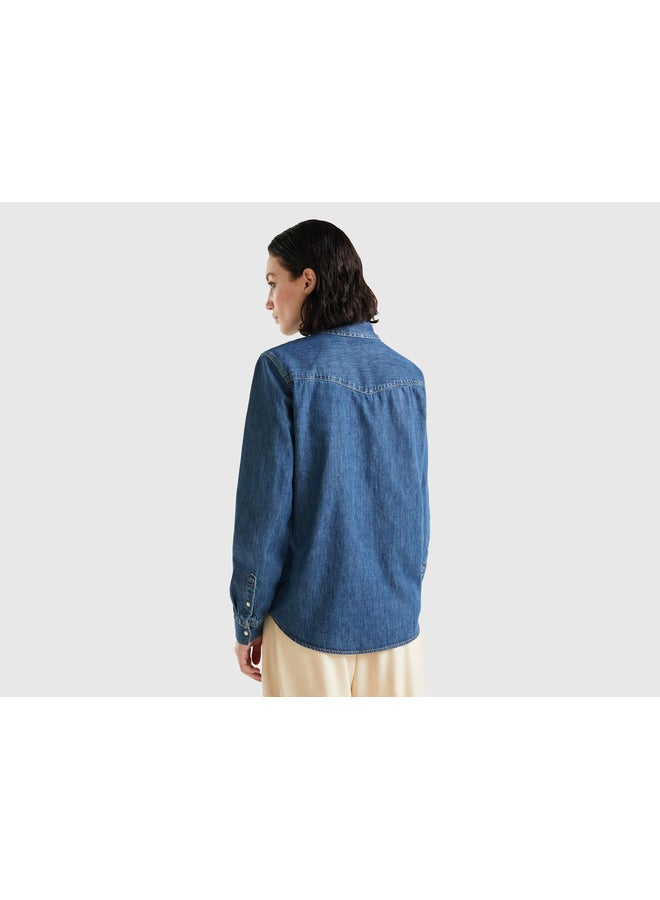 Oversized 100% cotton shirt