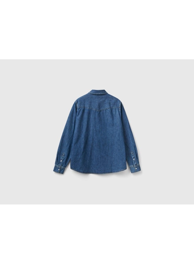 Oversized 100% cotton shirt