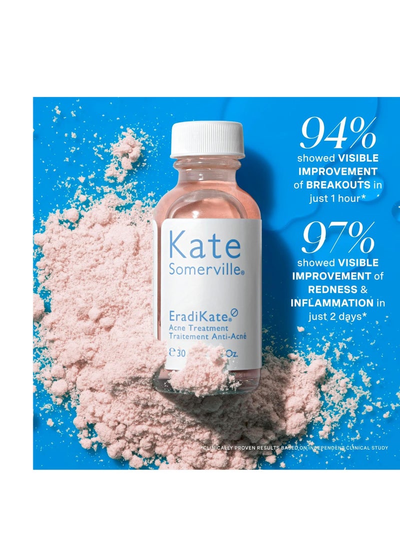 Kate Somerville EradiKate Acne Treatment - Clinically Formulated 10% Sulfur and BHA Spot Treatment – Clears Pimples, Cleans Pores and Prevents Breakouts, 1 Fl Oz