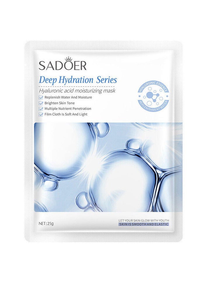 Pack Of 5 Deep Hydration Series Hyaluronic Acid Moisturizing Mask 25g X 5