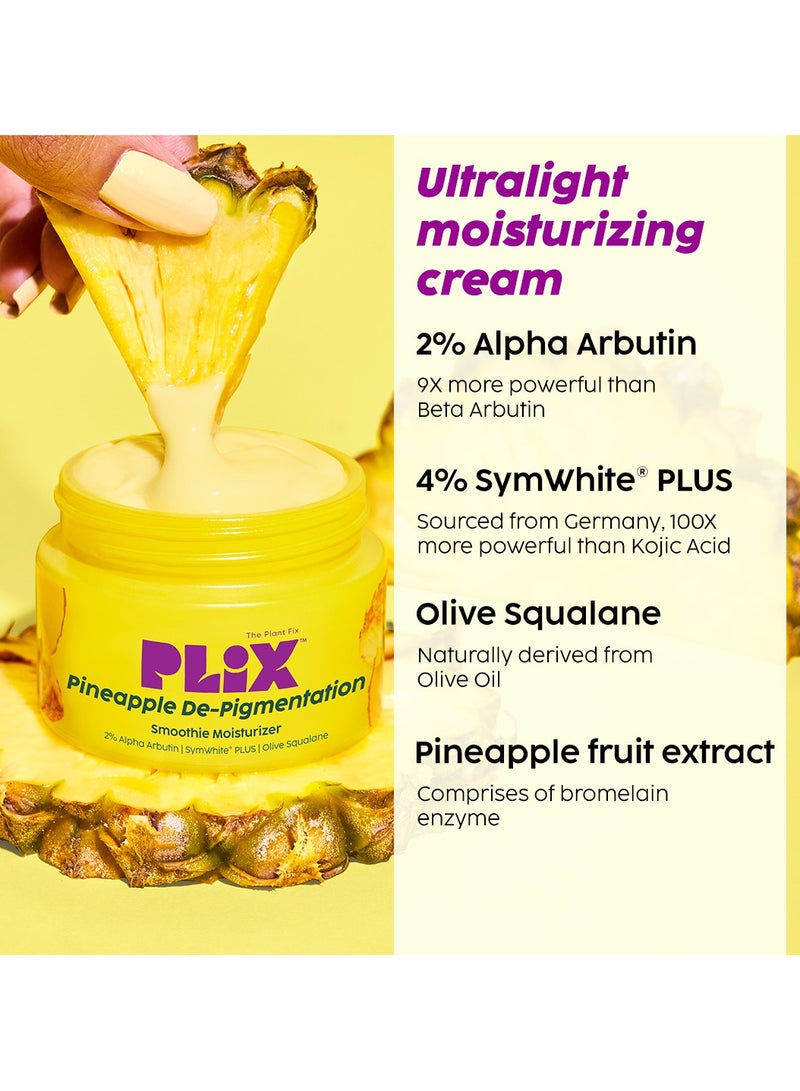 Pineapple Pigmentation Skincare Kit For Dark Spot Removal Facewash, Face Serum and Moisturizer Combo for Women And Men, Pack of 3