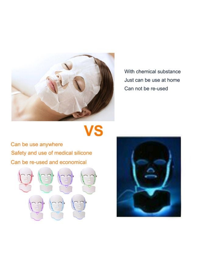Colour Optical Whitening Face Mask With Remote Kit White/Black 230x200mm