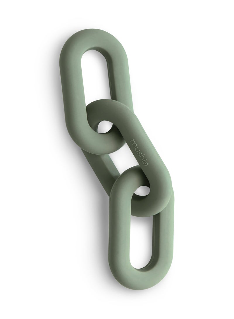 Mushie Links Teether Green