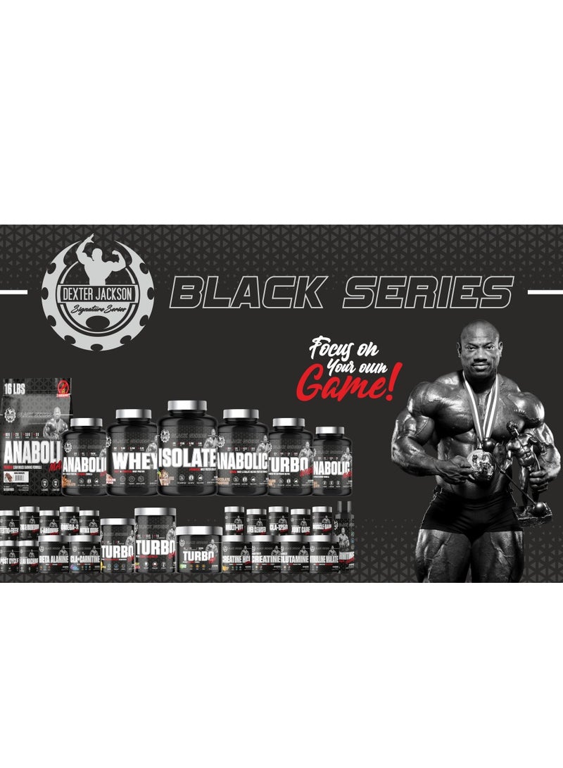 Dexter Jackson Black Series Turbo HP Pre Workout - Green Apple, 450g (45 Servings)