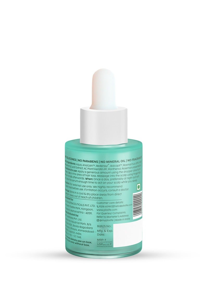 Rosemary Hair Growth Serum with 3% Redensyl, 4% AnaGain and 3% Baicapil that Stimulates Hair Growth, Increase Hair Density Thickens Hair For Men And Women, 30ml