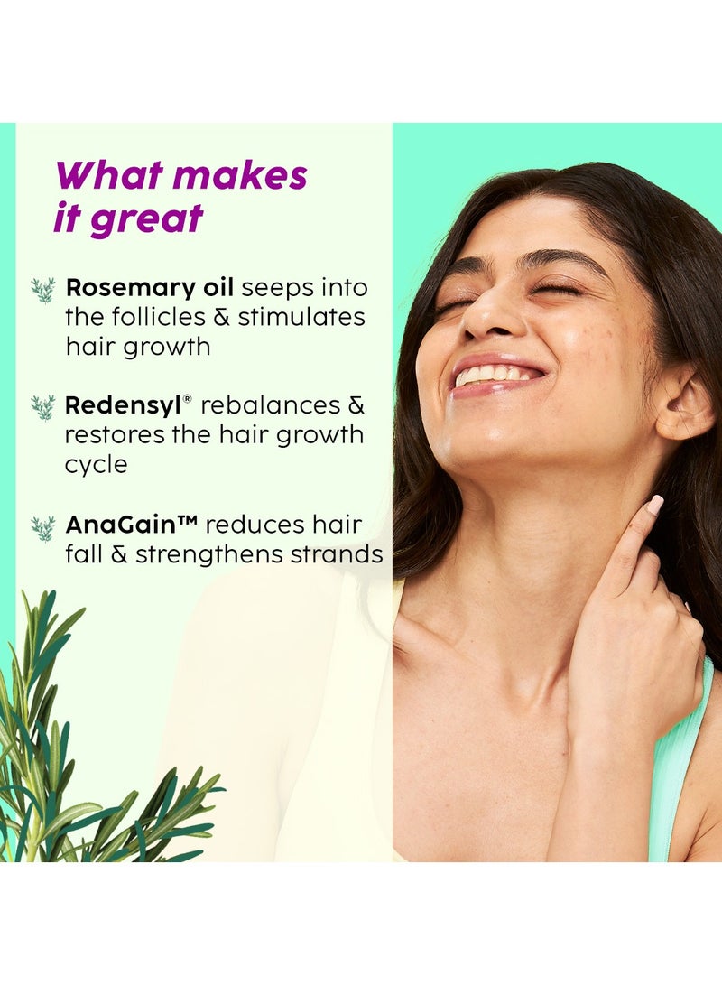 Rosemary Hair Growth Serum with 3% Redensyl, 4% AnaGain and 3% Baicapil that Stimulates Hair Growth, Increase Hair Density Thickens Hair For Men And Women, 30ml
