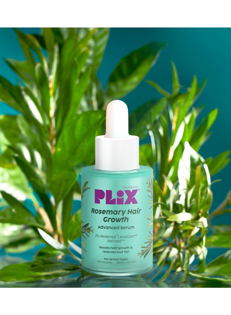 Rosemary Hair Growth Serum with 3% Redensyl, 4% AnaGain and 3% Baicapil that Stimulates Hair Growth, Increase Hair Density Thickens Hair For Men And Women, 30ml