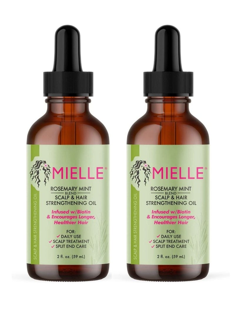 Mielle Organics Rosemary Mint Growth Oil, 2oz (Pack of 2)