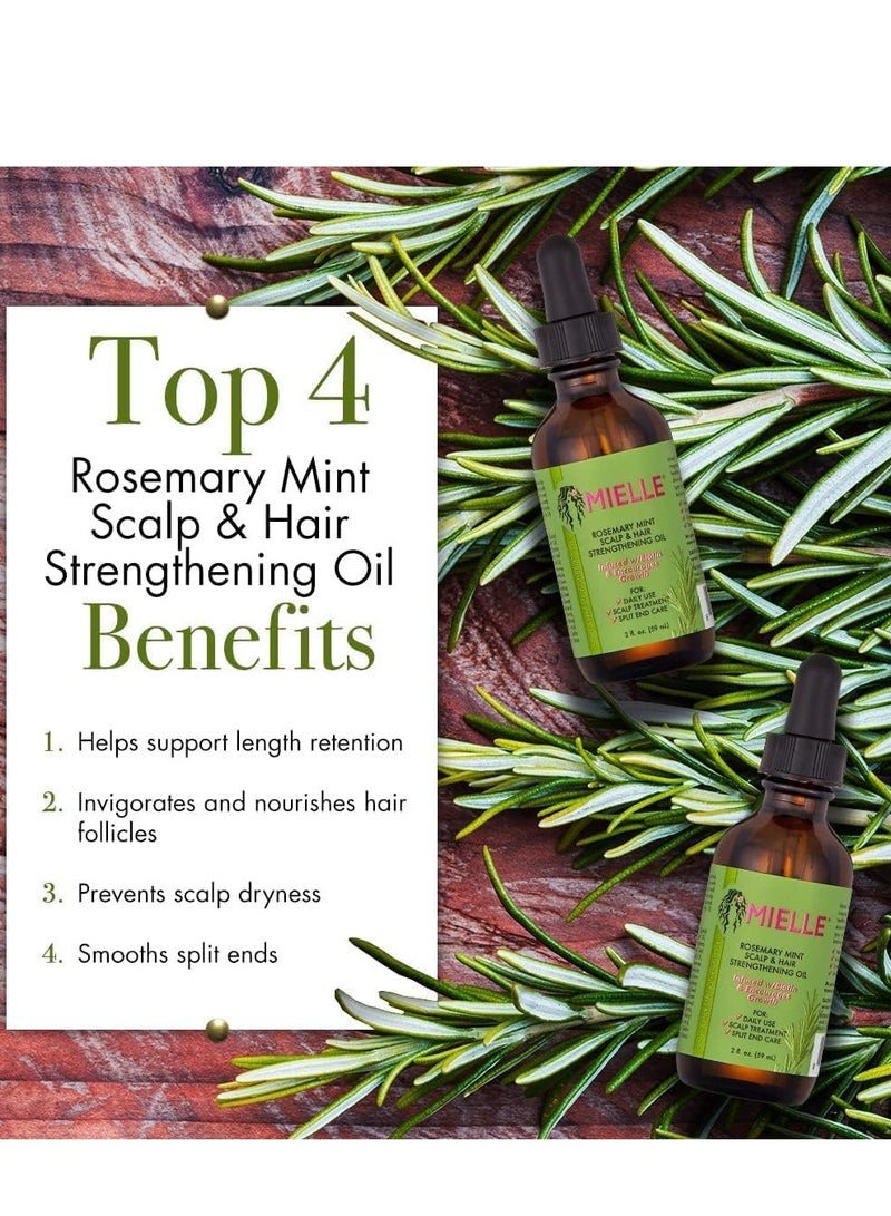 Mielle Rosemary Mint Scalp & Hair Strengthening Oil Healthy Hair Growth 59ml (Pack of 3) 59ml