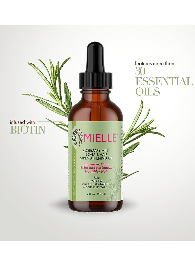 Mielle Rosemary Mint Scalp & Hair Strengthening Oil Healthy Hair Growth 59ml (Pack of 3) 59ml