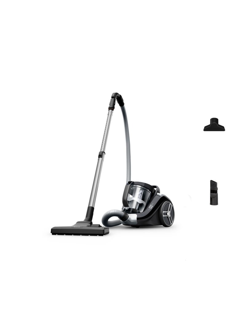 Bagless Vacuum Cleaner | Compact Power XXL Classic Canister Vacuum Cleaner | Low Consumption Motor | Advanced 3-Level Cyclonic Filtration | 2 Years Warranty 900 W TW4B25HA Black