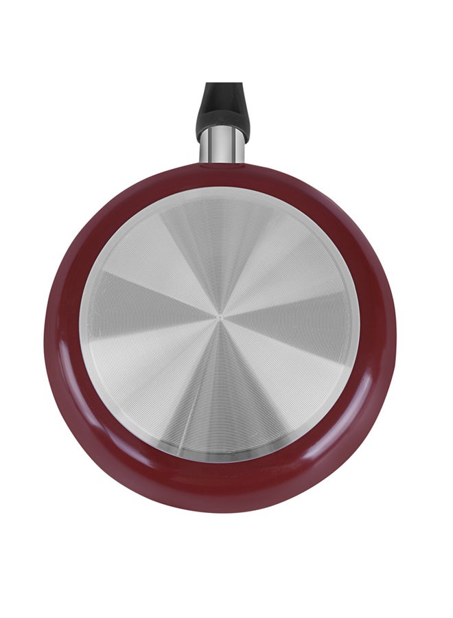 Aluminium Frying Pan Red/Silver/Black 26cm