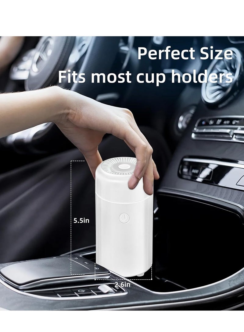 USB Car Diffuser for Essential Oils, Mini Cool Mist Humidifier with 7 Color LED Lights for Home and Office