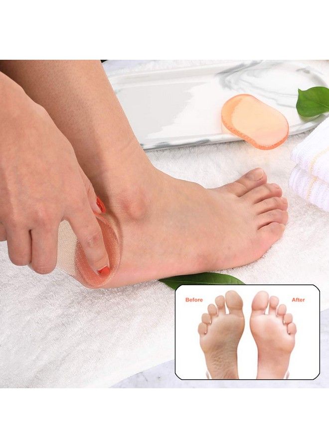 Glass Foot File Callus Remover Crystal Heel File For Wet And Dry Feet Portable Hand Sized Pedicure Tool Orange