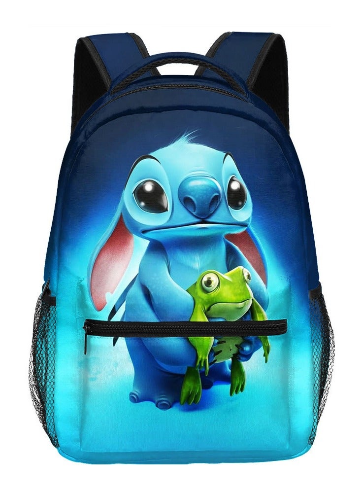 New Stitch Primary School Student Large Capacity Full Print Backpack Lightening Backpack 30*40*17cm