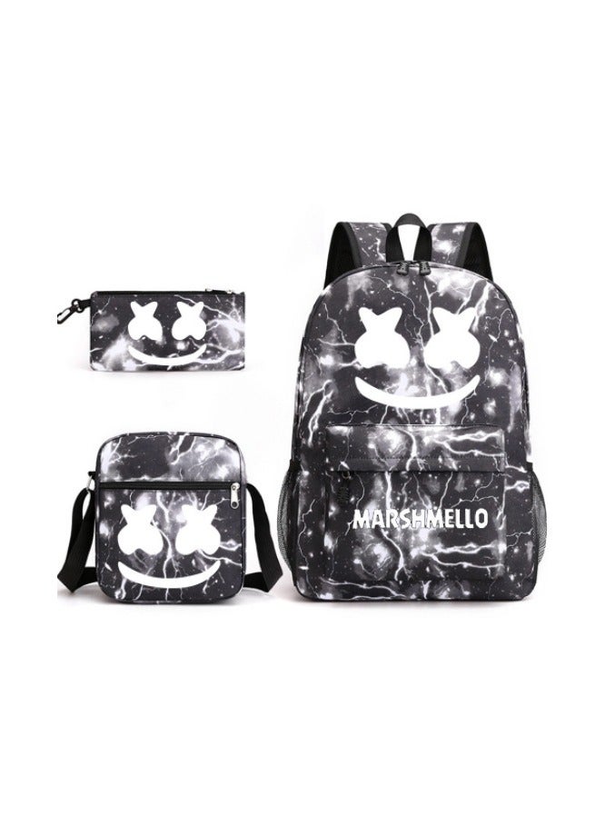 Three-Piece Large-Capacity Student Campus Backpack 32*45*13cm