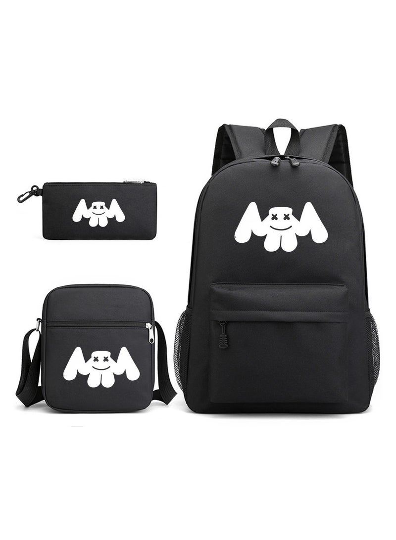 Three-Piece Large-Capacity Student Campus Backpack 32*45*13cm