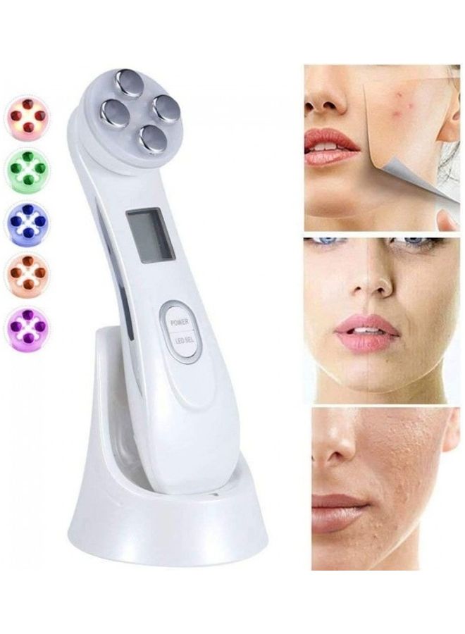 Facial Radio Frequency Massager White 5 × 15 × 8.5cm