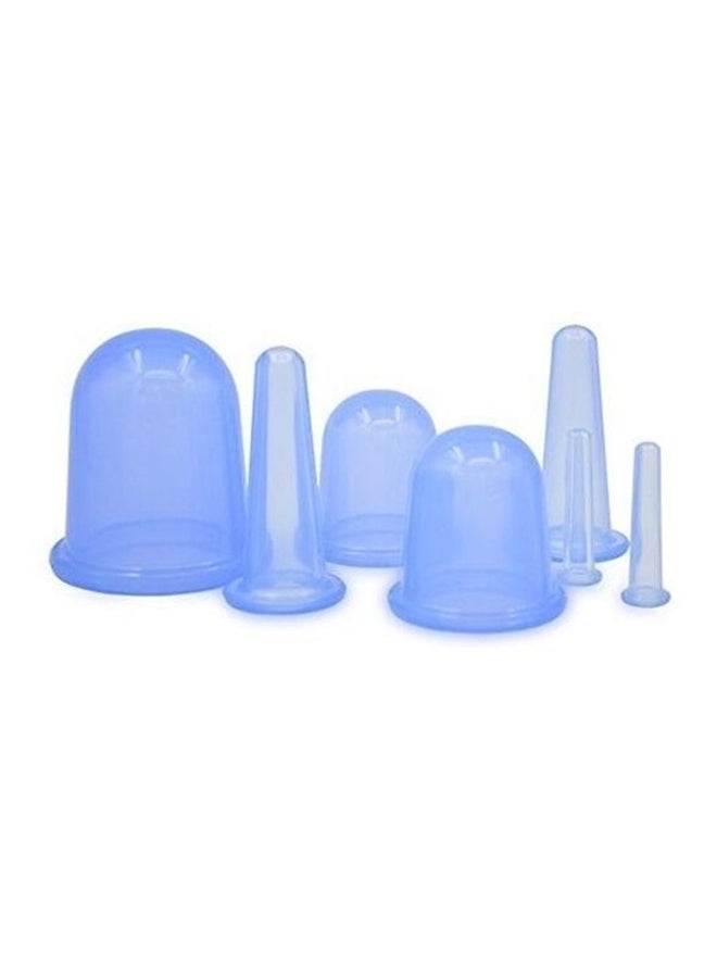 Piece Silicone Facial Massager Therapy Set Blue 152grams