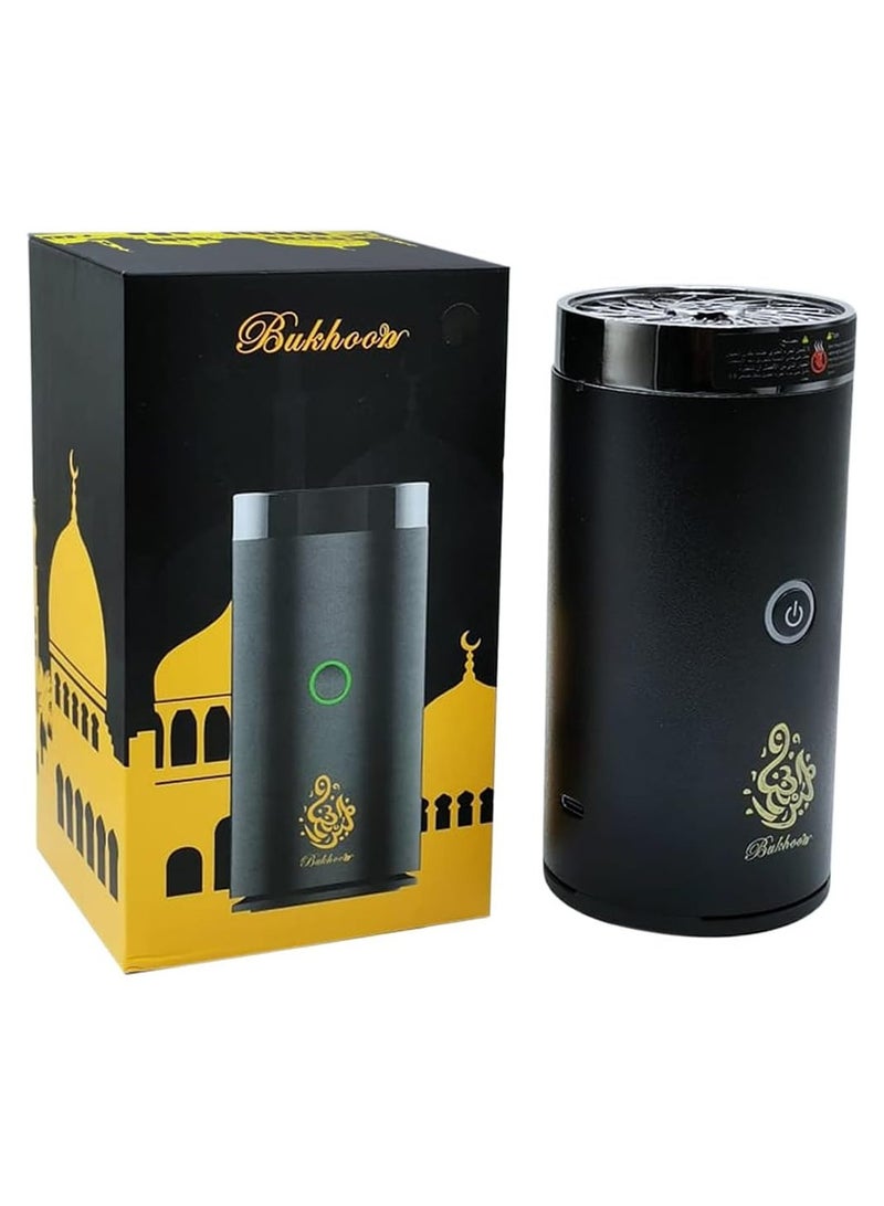 Car Bukhoor USB Type C Power Bakhoor Rechargeable Electric Mini Portable Incense Burner Black For Car Home USB Rechargeable