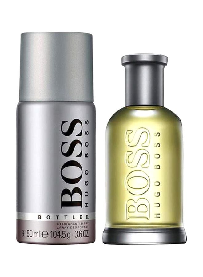 2-Piece Boss Bottled EDT Gift Set Eau de Toilette(50), Spray(150)ml