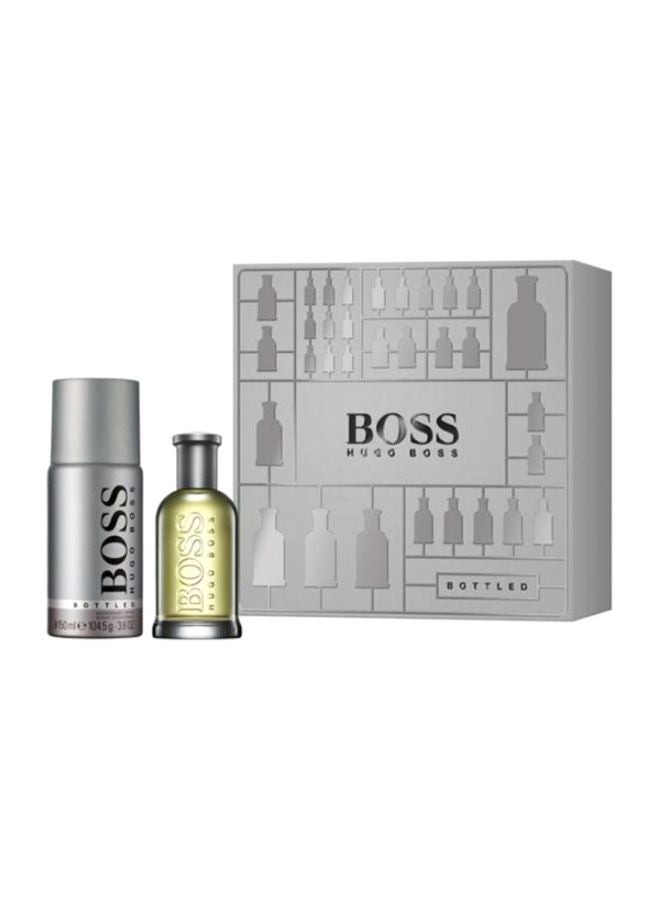 2-Piece Boss Bottled EDT Gift Set Eau de Toilette(50), Spray(150)ml