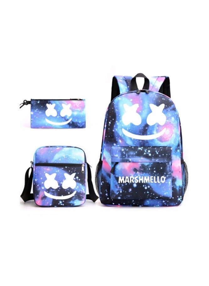 Three-Piece Large-Capacity Student Campus Backpack 32*45*13cm