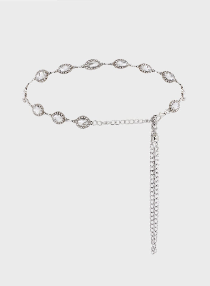 Stone Detail Chain Belt