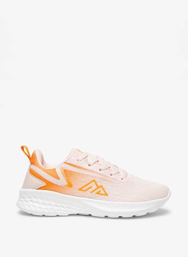 Ombre Lace-Up Sports Shoes