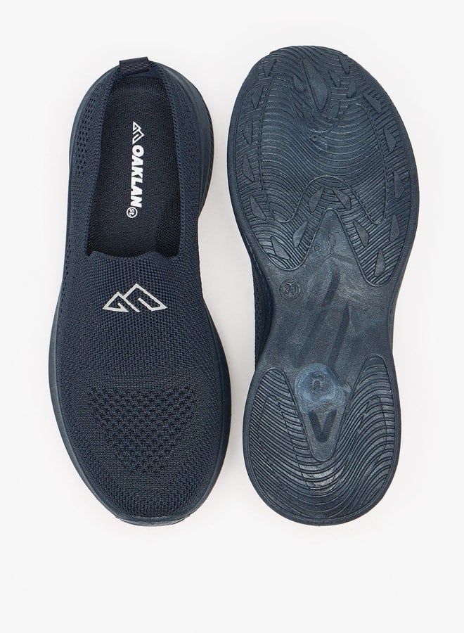 Mesh Textured Slip-On Sports Shoes