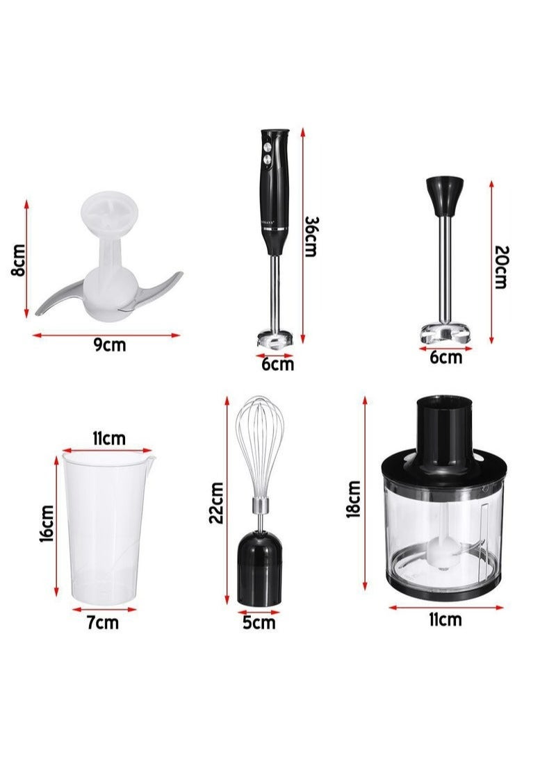 Multifunction Hand Blender Electric Chopper And Whisk 4-in-1 Capacity 1000ml Power 500W