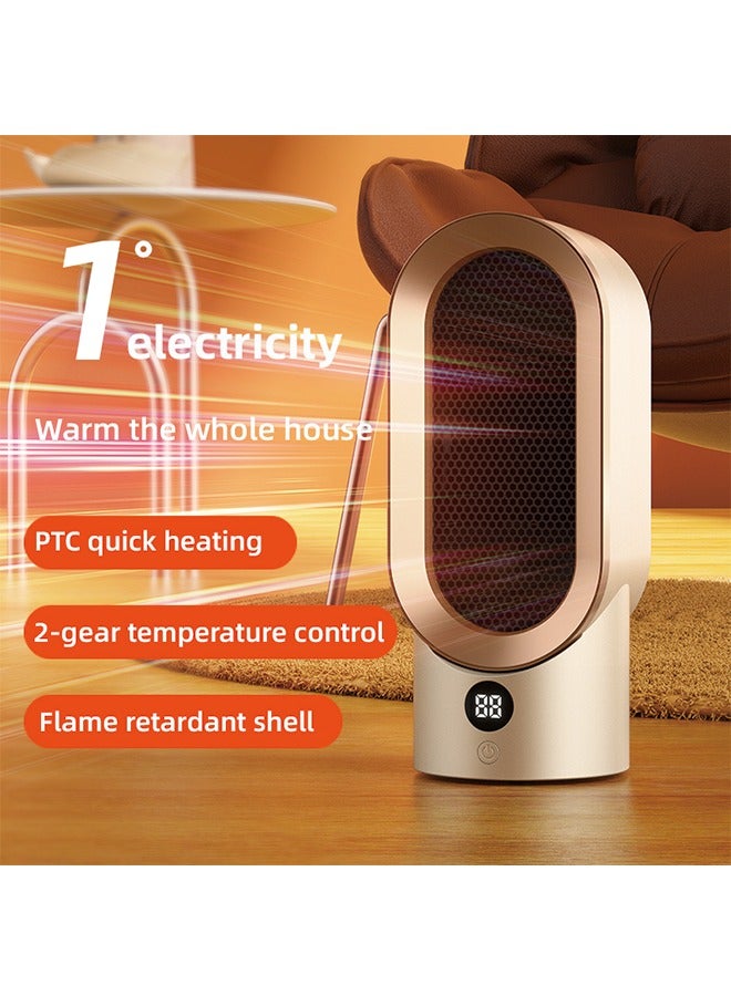 Desktop Ceramic PTC Heater – 800W Home Foot Warmer with Intelligent Constant Heating