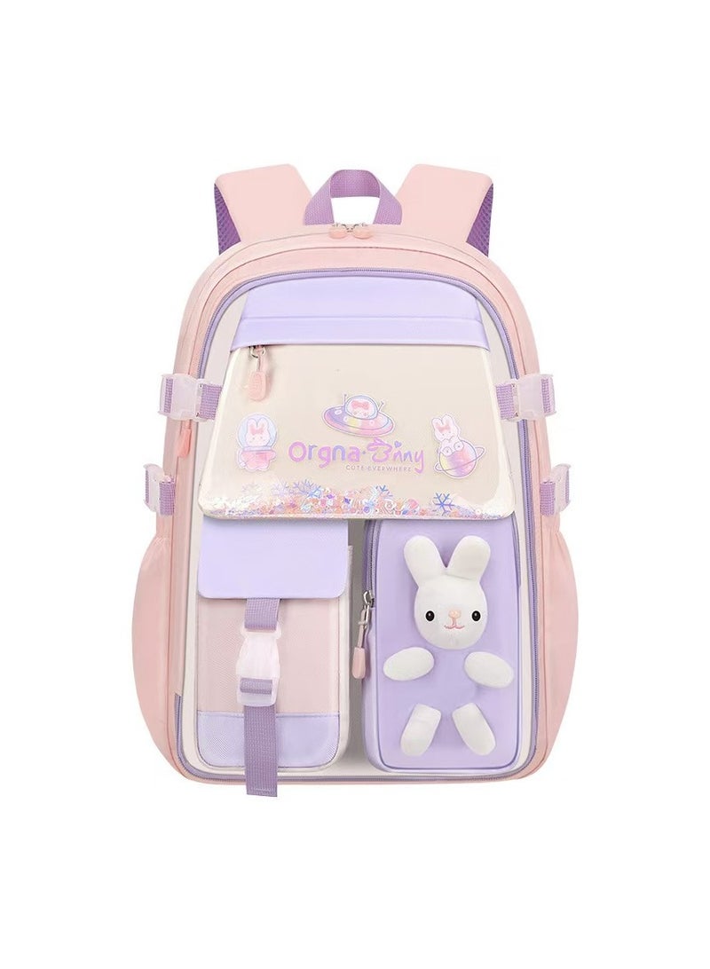 SIJINIAO - Girls' Backpack, Girls' Backpack, Children's Elementary School Backpack