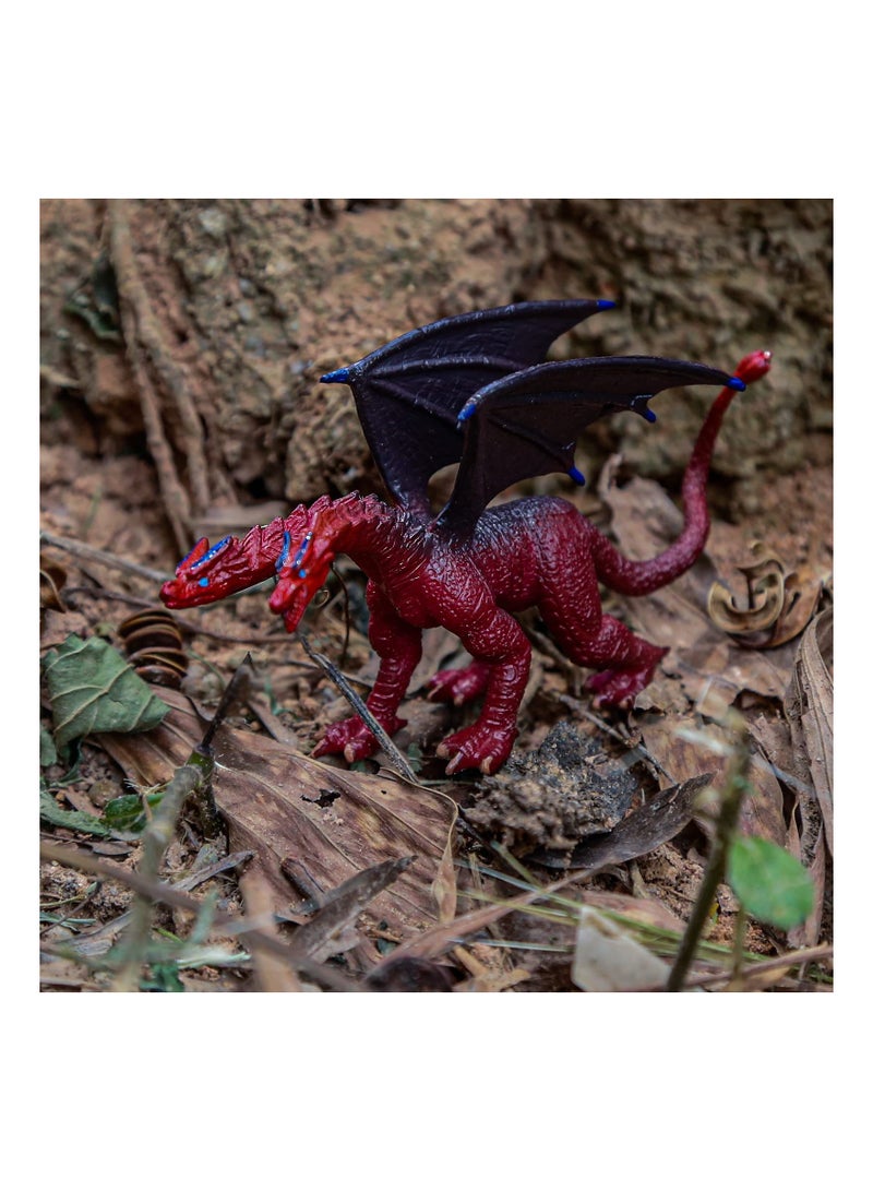 10 Piece Assorted Color Dragon Figurines for Kids Perfect for Cake Toppers and Party Favors Mini 5 Inch and 3 Inch Solid Plastic Toys