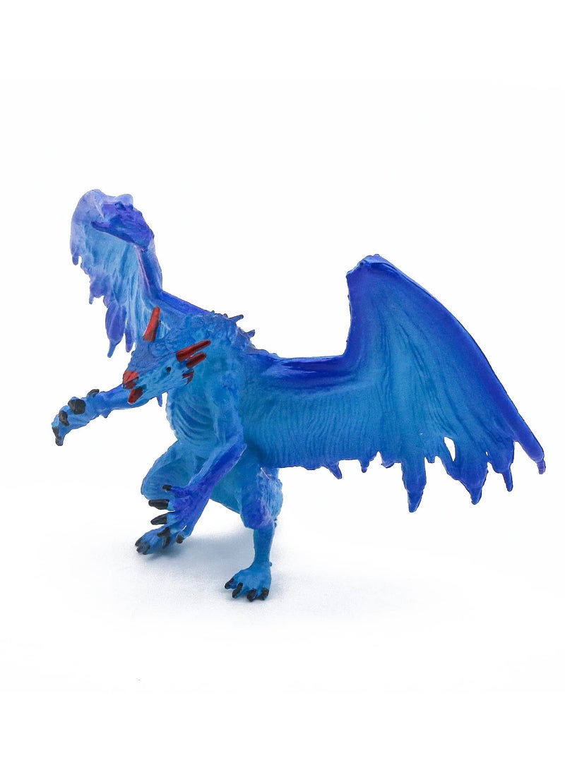 10 Piece Assorted Color Dragon Figurines for Kids Perfect for Cake Toppers and Party Favors Mini 5 Inch and 3 Inch Solid Plastic Toys