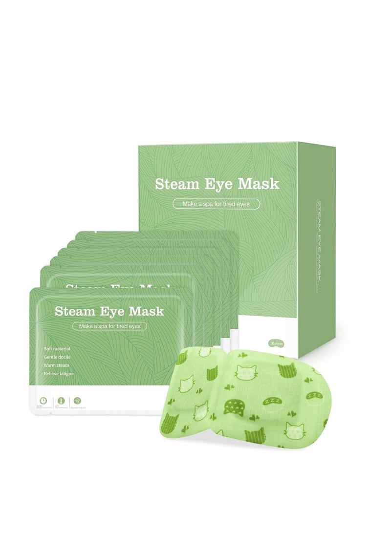 Jekeno Steam Eye Mask, 16 Packs Eye Masks for Dry Eyes Dark Circles and Puffiness, 40-60 Minutes Self Heated Steam Warm Eye Mask, Gifts for Women