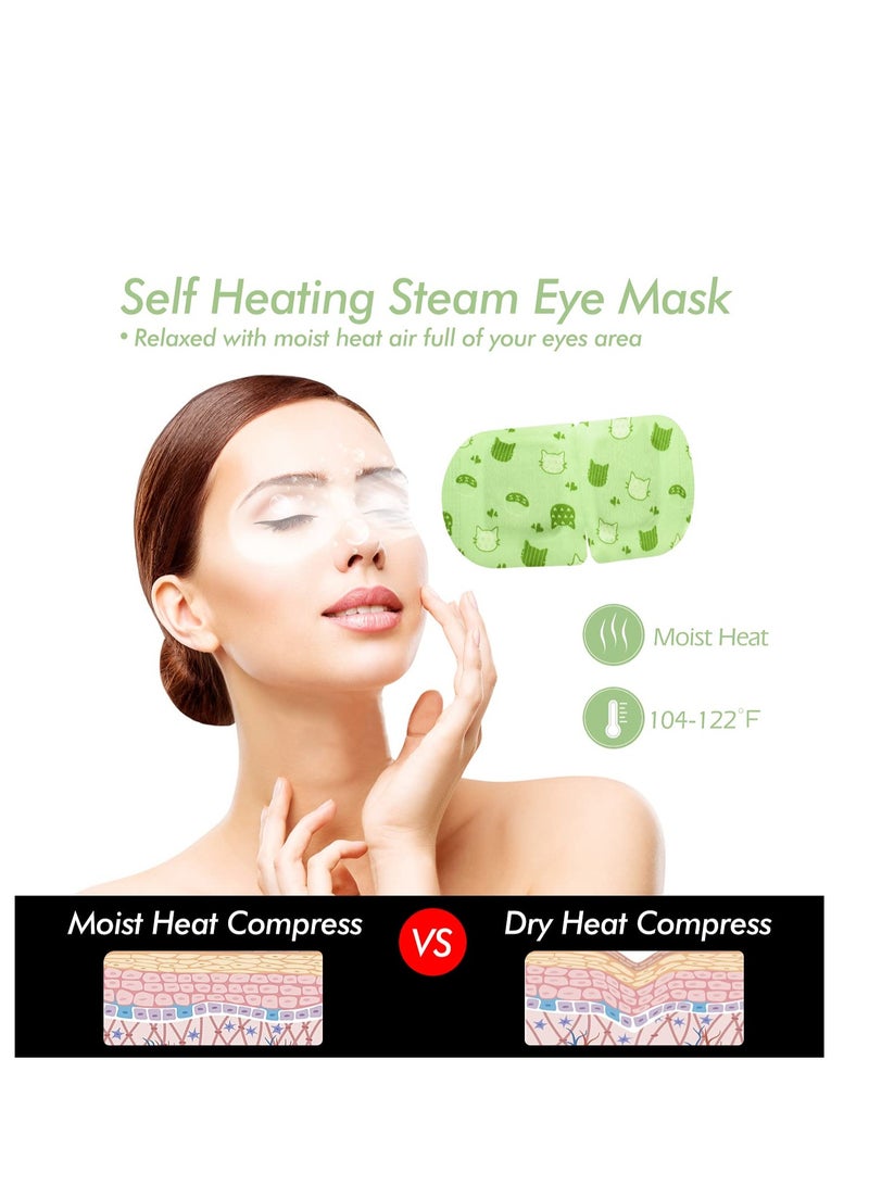 Jekeno Steam Eye Mask, 16 Packs Eye Masks for Dry Eyes Dark Circles and Puffiness, 40-60 Minutes Self Heated Steam Warm Eye Mask, Gifts for Women