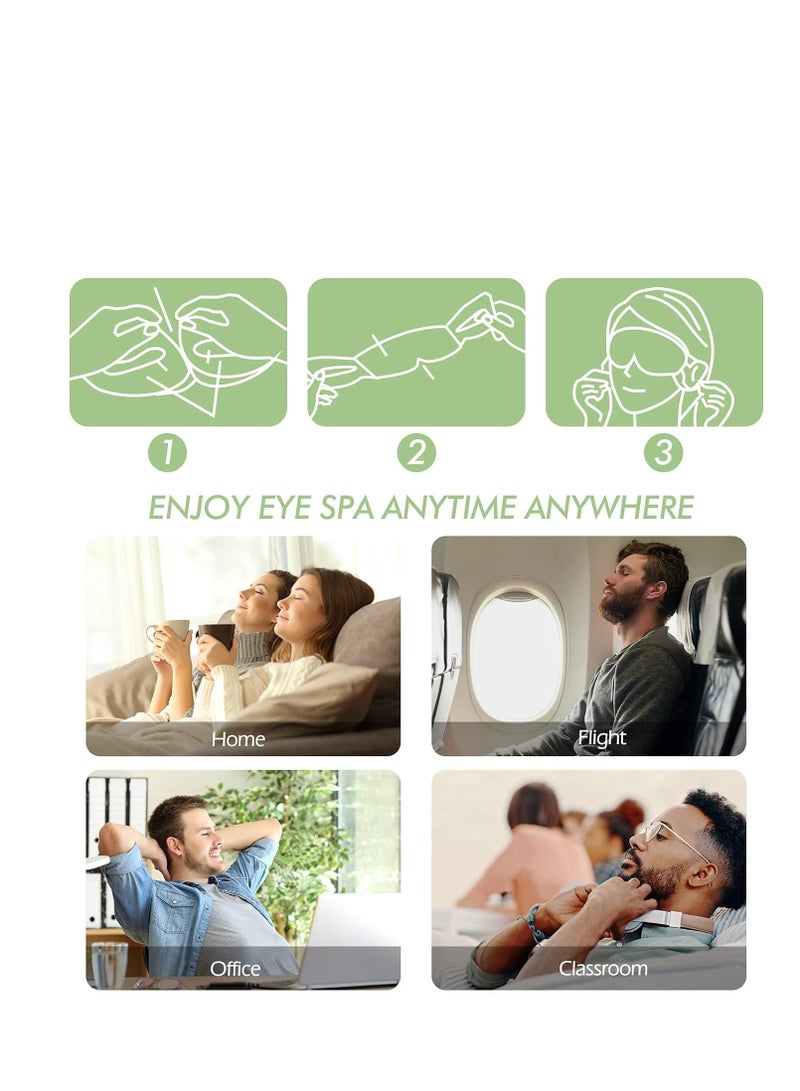 Jekeno Steam Eye Mask, 16 Packs Eye Masks for Dry Eyes Dark Circles and Puffiness, 40-60 Minutes Self Heated Steam Warm Eye Mask, Gifts for Women