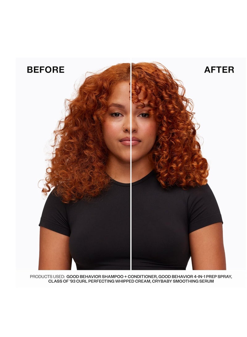 IGK GOOD BEHAVIOR 4-in-1 Prep Spray | Leave In + Detangle + Heat Protectant | Vegan + Cruelty Free | 7 Oz