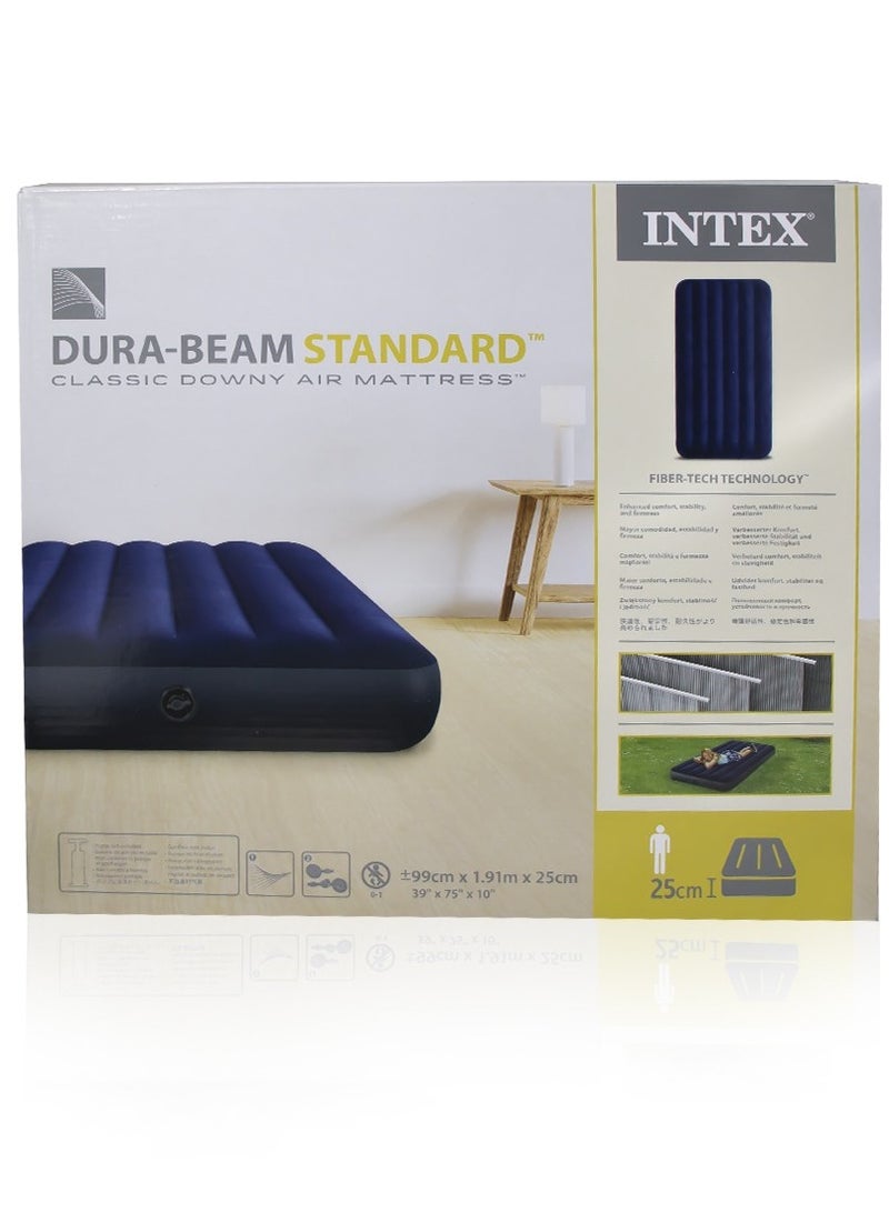 Twin Dura-Beam Standard Classic Downy Air Mattress 99x191x25cm