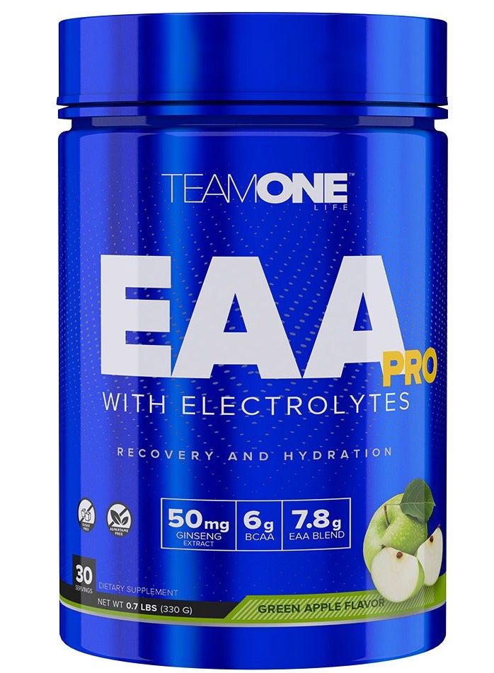 EAA Pro With Electrolytes Recovery and Hydration Green Apple Flavour 30 Servings